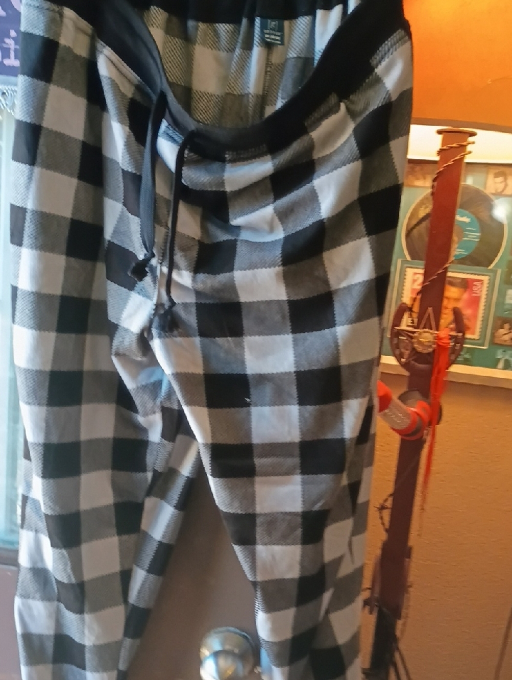 Black & White George Plaid Lounge Pajamas